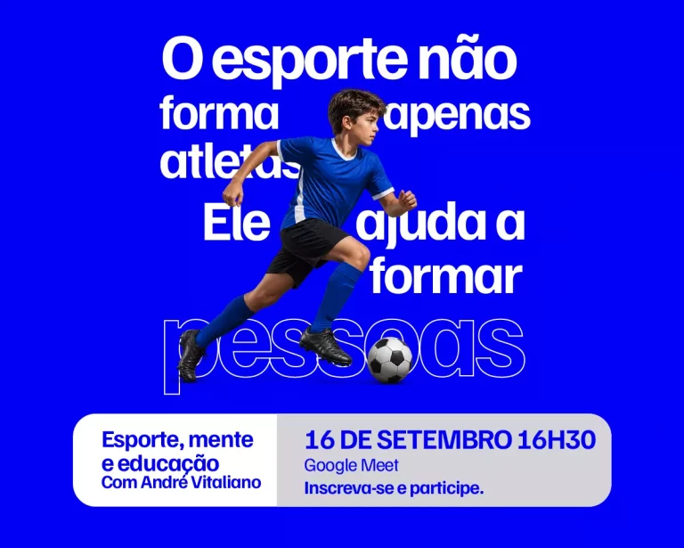 Webinar esporte, mente, educação